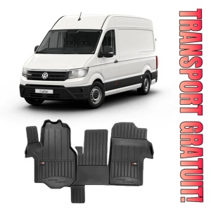 Volkswagen Crafter II, Van, Din 2017 - Prezent , Set Covorase Auto Tip Tavita Premium 3D, din cauciuc