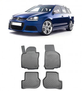 Volkswagen Golf 5, Combi, Din 10.2003 - 09.2012 , Set Covorase Auto Tip Tavita Premium 3D, din cauciuc accesorii pentru autoturismul tau - masina v172625