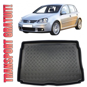 Volkswagen Golf 5 Hatchback din 10.2003 - 2008, Tavita Pentru Portbagaj Lux Premium Dedicata, Roata Rezerva Normala *2