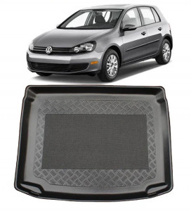 Volkswagen Golf 5 Plus Hatchback din 01.2005 - 2009, Tavita Pentru Portbagaj Lux Premium Dedicata, Portbagaj Inferior Roata Rezerva Ingusta *1 accesorii pentru autoturismul tau - masina v191845