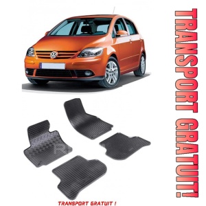Volkswagen Golf 5 Plus, Hatchback, fabricat din 01.2005 - 2009, set covorase auto dedicate, din cauciuc 100% Premium - Transport Gratuit