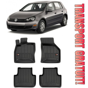 Volkswagen Golf 7 Sportsvan Din 05.2014 - 12.2020, Hatchback , Set Covorase Auto Tip Tavita Premium 3D, din cauciuc