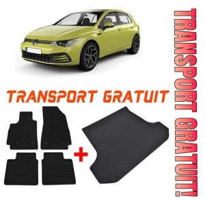 Volkswagen Golf 8 Combi Fabricata din 2021 - Prezent *2 , Set Covorase + tavita portbagaj auto
