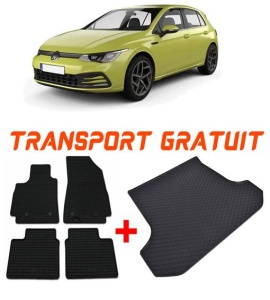 Volkswagen Golf 8 Combi Fabricata din 2021 - Prezent *2 , Set Covorase + tavita portbagaj auto accesorii pentru autoturismul tau - masina v2276