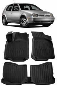 Volkswagen Golf IV (1997-2003) Set covorase auto cauciuc G.Modern Line 3D accesorii pentru autoturismul tau - masina v239451