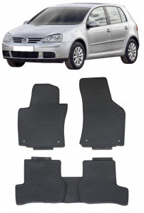 Volkswagen Golf V (2003-2010)/VI (2009-2012) Set 5 covorase auto cauciuc Exclusive Line
