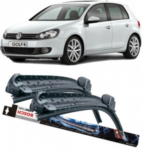 Volkswagen Golf VI Set 2 stergatoare parbriz Bosch Aerotwin 600/475mm compatibile cu Volkswagen GOLF VI (5K1) (2008-2013) (60 cm / 47.5 cm) accesorii pentru autoturismul tau - masina v116684