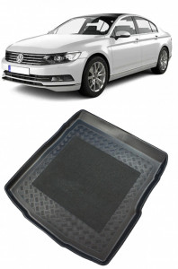 Volkswagen Passat B8 Sedan din 12.2014 - Prezent, Tavita Pentru Portbagaj Lux Premium Dedicata, Portbagaj Superior; Roata Rezerva Normala *2 accesorii pentru autoturismul tau - masina v198639
