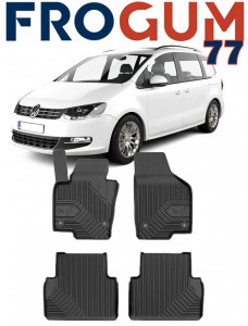 Volkswagen Sharan II Din 09.2010 - Prezent, Van , Set Covorase Auto Tip Tavita Premium 3D, din cauciuc accesorii pentru autoturismul tau - masina v168377