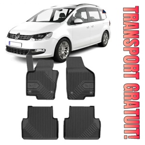 Volkswagen Sharan II Din 09.2010 - Prezent, Van , Set Covorase Auto Tip Tavita Premium 3D, din cauciuc