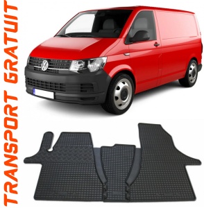 Volkswagen T6 Caravelle fabricat din 2019 - Prezent, Van, 2-3 Locuri, set covorase auto dedicate, din cauciuc 100% Premium accesorii pentru autoturismul tau - masina v150745