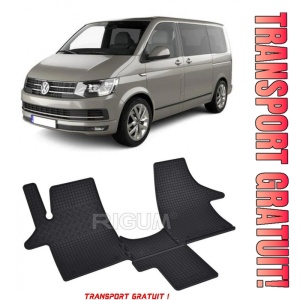 Volkswagen T6 Caravelle fabricat din 2019 - Prezent, Van, set covorase auto dedicate, din cauciuc 100% Premium - Transport Gratuit