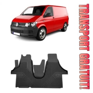 Volkswagen T6 Din 06.2015 - Prezent, Van , Set Covorase Auto Tip Tavita Premium 3D, din cauciuc
