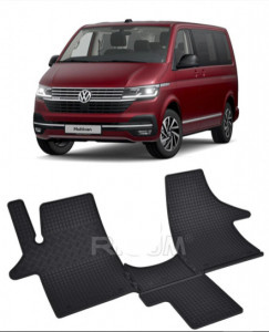 Volkswagen T6 MultIVan fabricat din 2019 - Prezent, Van, set covorase auto dedicate, din cauciuc 100% Premium accesorii pentru autoturismul tau - masina v152436