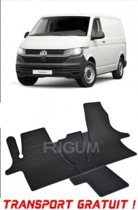 Volkswagen T6 Transporter fabricat din 2019 - Prezent, Van, 2-3 Locuri, set covorase auto dedicate, din cauciuc 100% Premium - Transport Gratuit accesorii pentru autoturismul tau - masina v37209