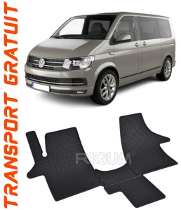 Volkswagen T6 Transporter fabricat din 2019 - Prezent, Van, set covorase auto dedicate, din cauciuc 100% Premium accesorii pentru autoturismul tau - masina v152451