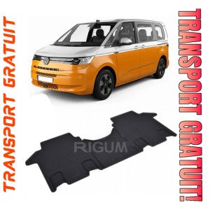 Volkswagen T7 MultIVan fabricat din 2022 - Prezent, Van, set covorase auto dedicate, RANDUL 2, din cauciuc 100% Premium
