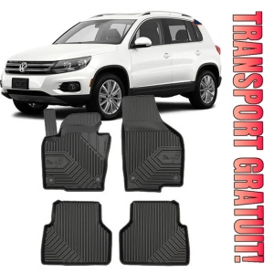 Volkswagen Tiguan I Din 07.2007 - 04.2016, Suv , Set Covorase Auto Tip Tavita Premium 3D, din cauciuc