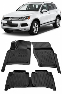 Volkswagen Touareg 2 (7P) (2010-2018) Set covorase tip tavita auto G.Modern Line 3D accesorii pentru autoturismul tau - masina v239786
