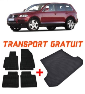 Volkswagen Touareg I din 11.2002 - 2010 Suv *2 , Set Covorase + tavita portbagaj auto accesorii pentru autoturismul tau - masina v716