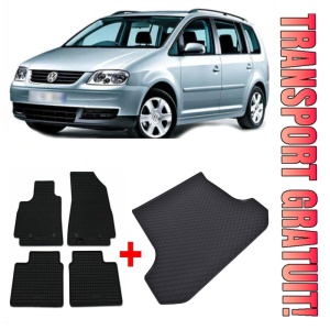 Volkswagen Touran I Facelift din 09.2010 - 08.2015 Van *1 , Set Covorase + tavita portbagaj auto