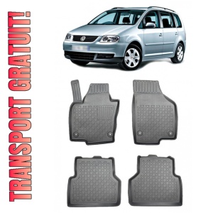 Volkswagen Touran I, Van, Din 03.2003 - 08.2015 , Set Covorase Auto Tip Tavita Premium 3D, din cauciuc