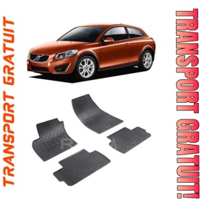 Volvo C30, Hatchback, fabricat din 2006 - 12.2012, set covorase auto dedicate, din cauciuc 100% Premium