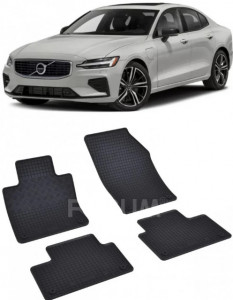 Volvo S60 PhEV fabricat din 2018 - Prezent, Sedan, set covorase auto dedicate, din cauciuc 100% Premium accesorii pentru autoturismul tau - masina v150952