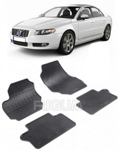 Volvo S80 II, Sedan, fabricat din 03.2006 - 09.2016, set covorase auto dedicate, din cauciuc 100% Premium accesorii pentru autoturismul tau - masina v160507