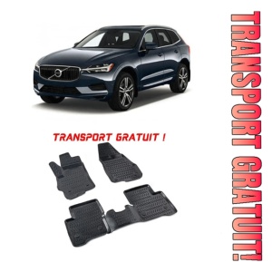 Volvo XC-60 (II) 2017-2025 Set 4 covorase auto din cauciuc tip tavita premium line 3D - Transport Gratuit!