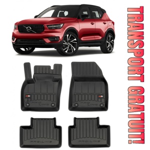 Volvo Xc40, Suv, Din 03.2018 - Prezent , Set Covorase Auto Tip Tavita Premium 3D, din cauciuc