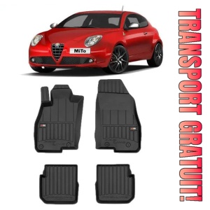 Alfa Romeo Mito Din 09.2008 - 12.2018, Hatchback , Set Covorase Auto Tip Tavita Premium 3D, din cauciuc