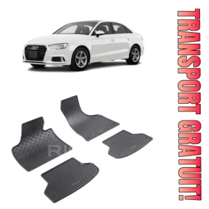 Audi A3 8P, Hatchback, fabricat din 05.2003 - 01.2013, set covorase auto dedicate, din cauciuc 100% Premium