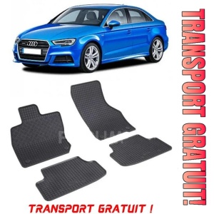 Audi A3 8Y, Sedan, fabricat din 04.2020 - Prezent, set covorase auto dedicate, din cauciuc 100% Premium - Transport Gratuit