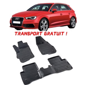 Audi A3 (Typ 8V) Sportback 2013-2020 Set 4 covorase auto din cauciuc tip tavita premium line 3D - Transport Gratuit! accesorii pentru autoturismul tau - masina v49625