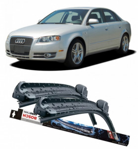 Audi A4 B7 Set 2 stergatoare parbriz Bosch Aerotwin 600/475mm compatibile cu Audi A4 B7 (8EC) (2004-2008) (55 cm / 55 cm) accesorii pentru autoturismul tau - masina v119027