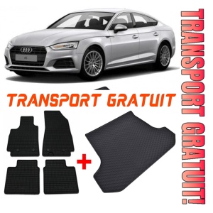 Audi A5 Set Covorase + tavita portbagaj auto Audi A5 I fabricatie 2009 - 09.2016, caroserie sportback