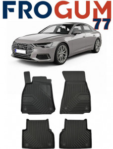 Audi A6 C8 Din 06.2018 - Prezent, Sedan , Set Covorase Auto Tip Tavita Premium 3D, din cauciuc accesorii pentru autoturismul tau - masina v166075