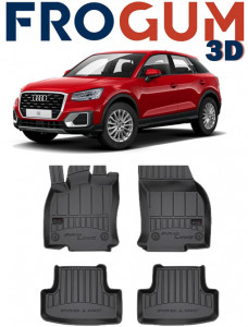 Audi Q2, Suv, Din 10.2016 - Prezent , Set Covorase Auto Tip Tavita Premium 3D, din cauciuc accesorii pentru autoturismul tau - masina v174297