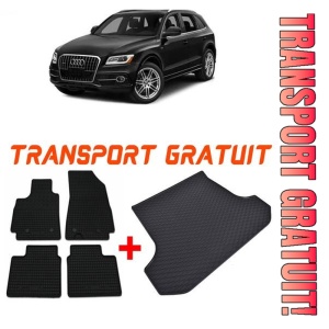 Audi Q5 8R din 11.2008 - 12.2016 Suv Cu Sine *1, Set Covorase + tavita portbagaj auto