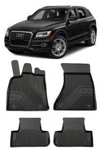 Audi Q5 Din 11.2008 - 12.2016, Suv , Set Covorase Auto Tip Tavita Premium 3D, din cauciuc accesorii pentru autoturismul tau - masina v164724
