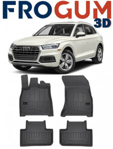 Audi Q5 Fy, Suv, Din 01.2017 - Prezent , Set Covorase Auto Tip Tavita Premium 3D, din cauciuc accesorii pentru autoturismul tau - masina v173664
