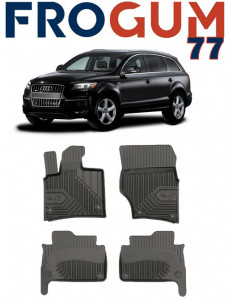 Audi Q7 4L Din 03.2006 - 05.2015, Suv , Set Covorase Auto Tip Tavita Premium 3D, din cauciuc accesorii pentru autoturismul tau - masina v165085