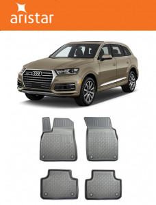 Audi Q7 4M, Suv, Din 06.2015 - Prezent , Set Covorase Auto Tip Tavita Premium 3D, din cauciuc accesorii pentru autoturismul tau - masina v174787