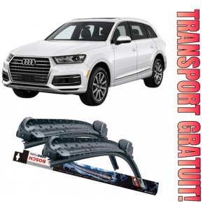 Audi Q7 Set 2 stergatoare parbriz Bosch Bosch Aerotwin 65 cm/60 cm compatibile cu Audi Q7 (4Lb) din 2006-2015 (65 cm / 60 cm)