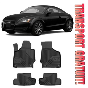 Audi Tt Din 2006 - 2014, Coupe , Set Covorase Auto Tip Tavita Premium 3D, din cauciuc