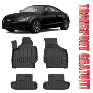 Audi Tt Din 2006 - 2014, Coupe , Set Covorase Auto Tip Tavita Premium 3D, din cauciuc