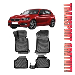 Bmw 1 Class II F20 / F21 2011-2019 Set 4 covorase auto din cauciuc tip tavita premium line 3D