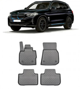 Bmw IX3 G08, Suv, Din 01.2021 - Prezent, Electric , Set Covorase Auto Tip Tavita Premium 3D, din cauciuc accesorii pentru autoturismul tau - masina v175152