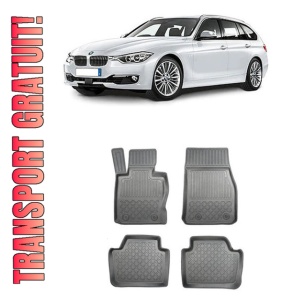 Bmw Seria 3 F31 Din 12.2012 - 02.2019, Combi, X-DrIVe , Set Covorase Auto Tip Tavita Premium 3D, din cauciuc